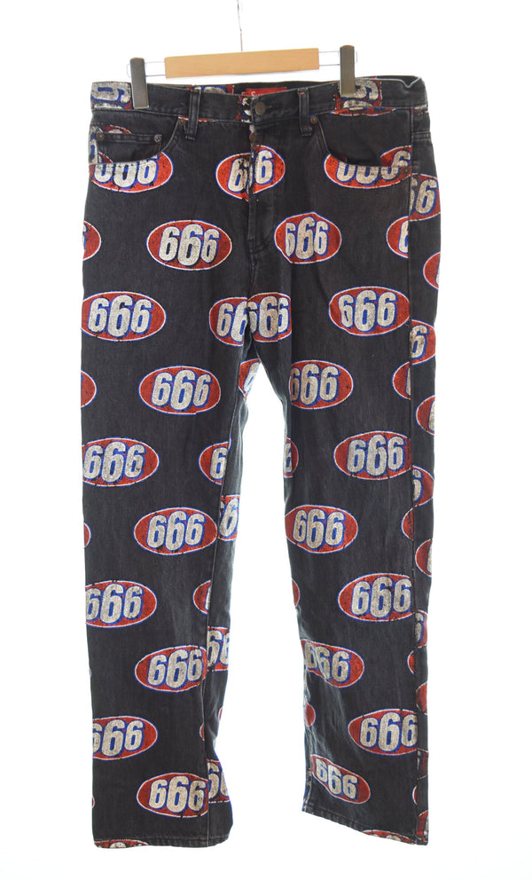 シュプリーム Supreme 17SS 666 denim jeans pants デニムペインター パンツ 黒 デニム ブラック 32 103MB-363