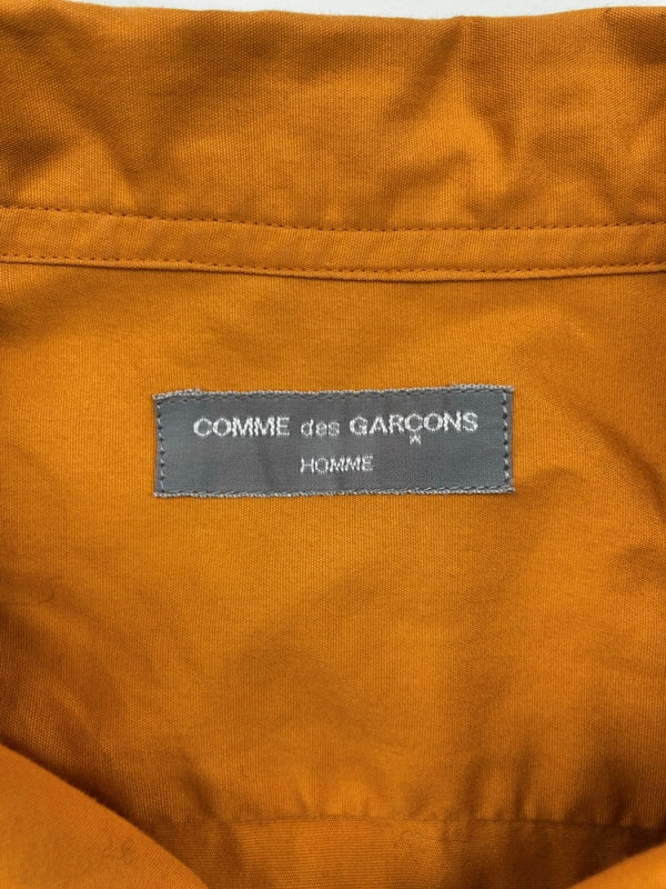 コムデギャルソン COMME des GARCONS HOMME 01AW WOOL 切り替え L/S SHIRT 長袖 シャツ 田中オム ドッキング リバーシブル ボタン ジップアップ 黄 赤 HC-B027 長袖シャツ チェック イエロー 104MT-1691