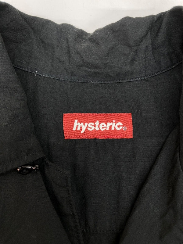 ヒステリックグラマー HYSTERIC GLAMOUR BOWLING SHIRT ボーリング シャツ チェーンステッチ アロハ オープンカラー 開襟 刺繍 半袖 黒 2AH-0240 半袖シャツ ロゴ ブラック Fサイズ 104MT-2333