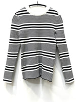 ナゴンスタンス nagonstans ストライプ ラッシュガード 470BS270-5340 長袖カットソー ホワイト 36 601LT-21