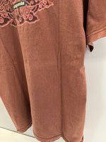 パタゴニア PATAGONIA 90s Vintage ヴィンテージ Beneficial T's  USA製 ロゴプリントTシャツ 茶 Tシャツ ブラウン Lサイズ 101MT-4735