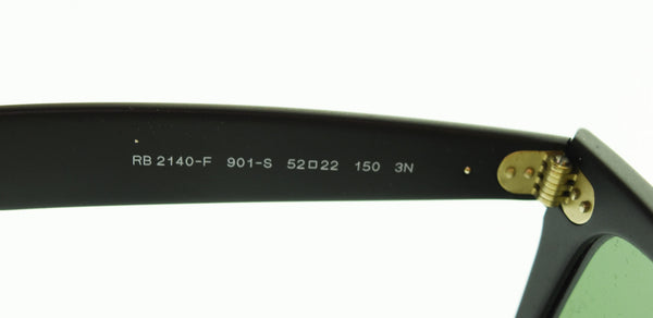 レイバン Ray-Ban WAYFARER フルフィットウェイファーラー  RB2140F 901S 眼鏡・サングラス 眼鏡 ブラック 103G-189