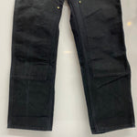 【曜日割引対象外】 カーハート Carhartt  ダブルニー ペインターパンツ USA製 W33 カーゴパンツ ブラック 201MB-1143 VB