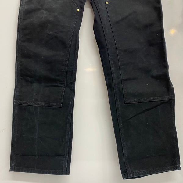 【曜日割引対象外】 カーハート Carhartt  ダブルニー ペインターパンツ USA製 W33 カーゴパンツ ブラック 201MB-1143 VB