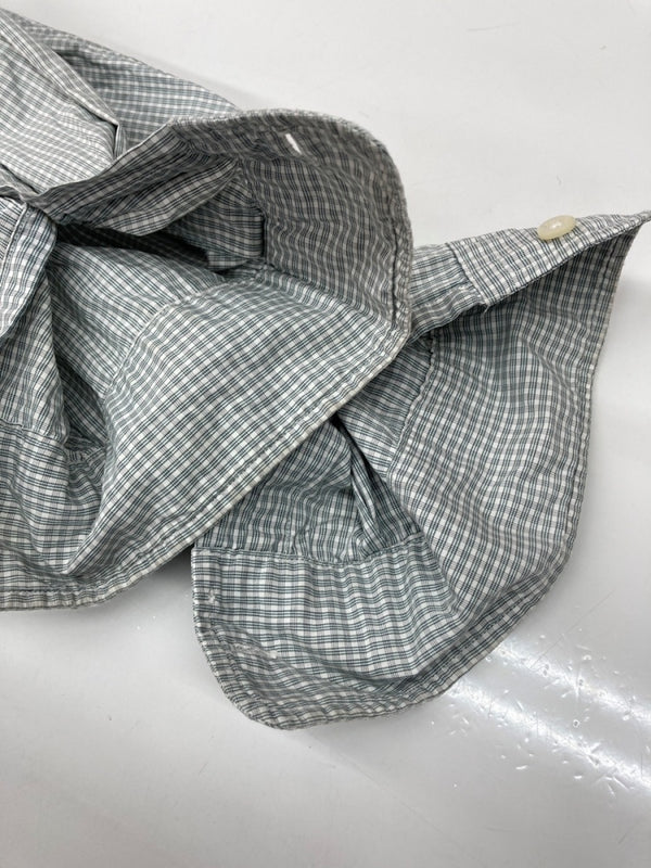 ダブルアールエル RRL 90s CHECK SHIRT チェック シャツ ボタン ピンチェック 長袖 Ralph Lauren 灰 長袖シャツ チェック グレー Lサイズ 104MT-2249