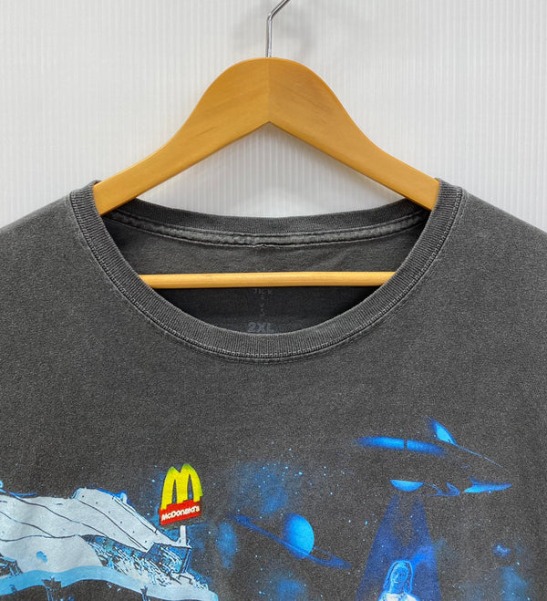 カクタスジャック cactus jack × McDonald's LIVE FROM UTOPIA Tシャツ グレー 2XLサイズ