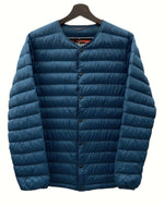 ナンガ NANGA INNER DOWN JACKET インナー ダウン ジャケット ノーカラー アウトドア WILD-1 紺 ジャケット ロゴ ネイビー Lサイズ 104MT-877