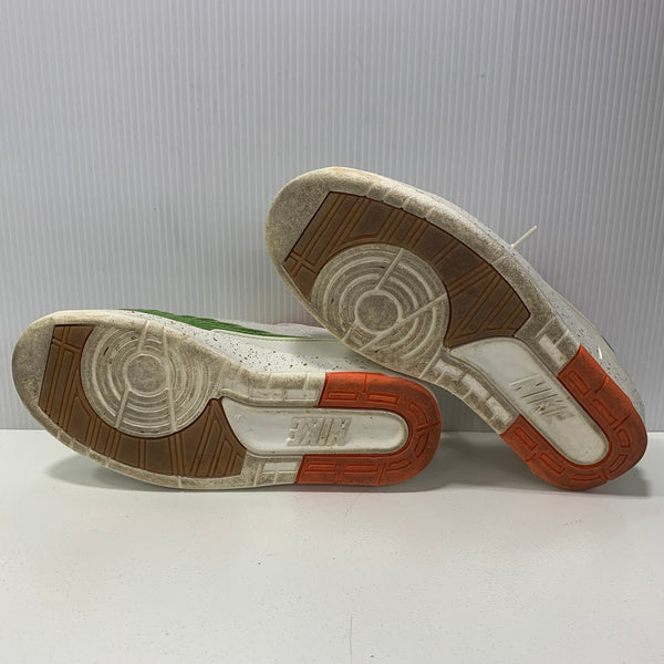 ナイキ NIKE ザ タイタン ウィメンズ エアジョーダン2 ロー  セーフティーオレンジ クロロフィル コラボ The Titan Women's Air Jordan 2 Low Safety Orange Chlorophyll DV6206-183  レディース靴 スニーカー オレンジ 23.5cmサイズ 201-shoes1305