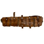 【曜日割引対象外】 ヴィンテージ vintage スウェーデン軍 バンダリアポーチ 5連 カオスポーチ レザー バッグ メンズバッグ ボディバッグ・ウエストポーチ ブラウン 201goods-753 VB