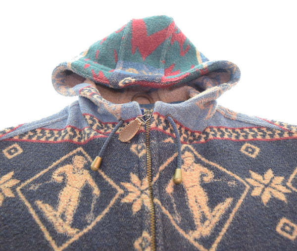 エルエルビーン L.L.Bean 80s ノルディック柄 パーカー Made in Portugal 80's スキー柄 ポルトガル製 ジャケット マルチカラー 103MT-3351