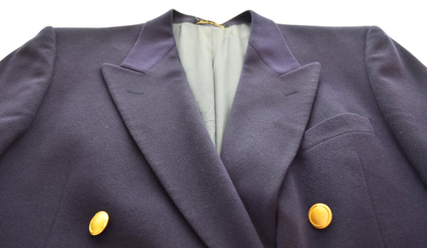 バリー BALLY 紺ブレ ダブル テーラードジャケット ブレザー 金ボタン ジャケット ネイビー 103MT-3466