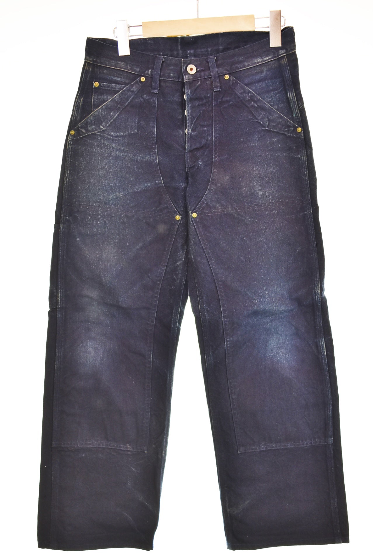 STEVENSON OVERALL Saxon360 ダブルニー ロガーパンツ スティーブンソンオーバーオール STEVENSON OVERALL ダブルニーロガー