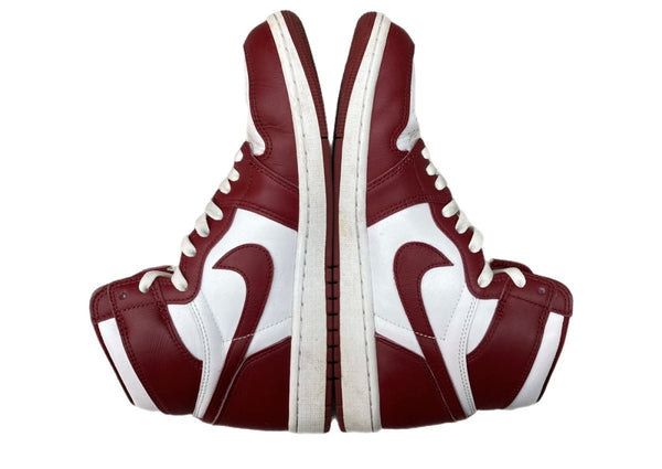 ナイキ NIKE 24年製 AIR JORDAN 1 RETRO HIGH OG TEAM RED エア ジョーダン レトロ ハイ チーム レッド AJ1 シューズ 白 赤 DZ5485-160 メンズ靴 スニーカー レッド 27cm 104S-967