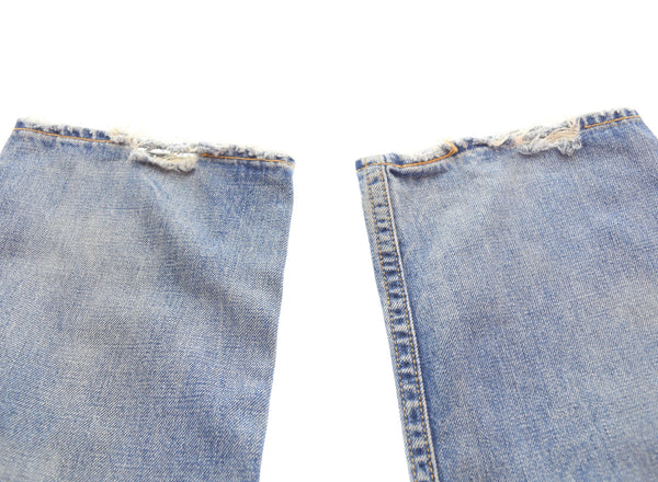 コムデギャルソン COMME des GARCONS JUNYA WATANABE 05AW Broken Denim ダメージ加工 ストレートデニム JP-P05 デニム ブルー Mサイズ 103MB-477