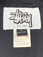 ステューシー STUSSY OLD オールド active jkt アクティブ ジャケット M65 ミリタリー ジャケット コーデュロイ 灰 ジャケット ボーダー グレー Lサイズ 104MT-1836