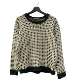 ヴィンテージ vintage 60s 60年代 DEVOLD DESIGN Birdseye Sweater バーズアイ ニット ノルウェー セーター 総柄 ベージュ Sサイズ 104MT-1900