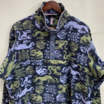 【曜日割引対象外】 パタゴニア PATAGONIA 90's クリーチャー スナップT ハーフボタン フリース USA製 ジャケット ネイビー Mサイズ 201MT-3856 VB