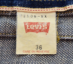 リーバイス Levi's 90s 日本製 71506XX デニムジャケット 1st  大戦モデル BIGE 90's ドーナツボタン ビッグE 36 ジャケット ブルー 103MT-3274