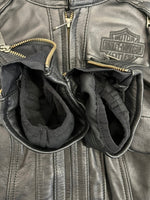 ハーレーダビッドソン Harley-Davidson Auroral II 3-in-1 Leather Jacket オーロラ II レザージャケット 黒 98011-21VW ジャケット ブラック Sサイズ 101LT-149