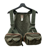 フィルソン FILSON FOUL WEATHER FLY FISHING VEST フォウルウェザー フィッシング ハンティング USA製 緑 REG ベスト 無地 カーキ 104MT-1541