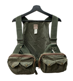 フィルソン FILSON FOUL WEATHER FLY FISHING VEST フォウルウェザー フィッシング ハンティング USA製 緑 REG ベスト 無地 カーキ 104MT-1541