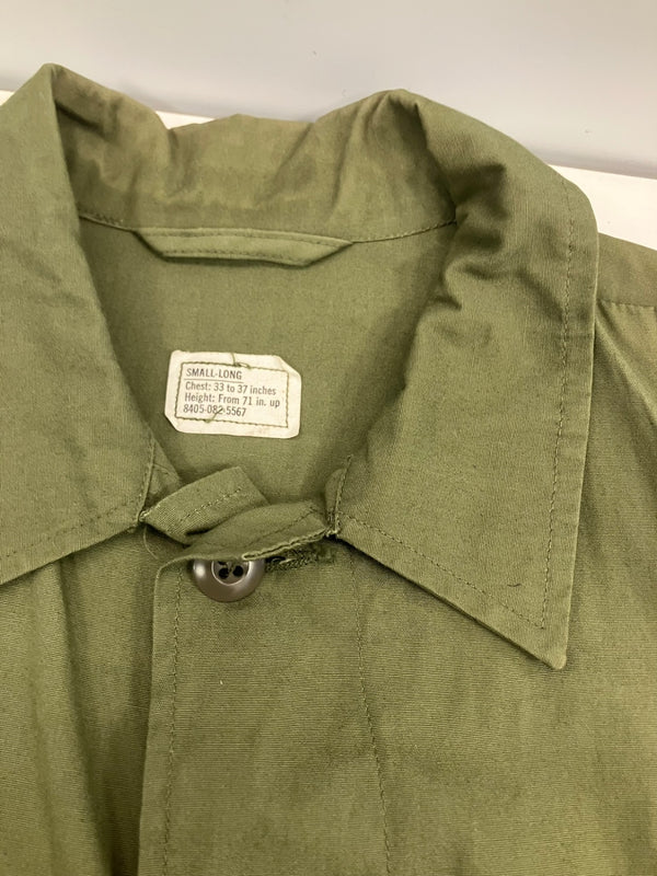 ミリタリー Military 60's 60年代 US ARMY Jungle Fatigue JACKET ジャングルファティーグ ジャケット 3rd ノンリップ Vintage ヴィンテージ DSA-100-67-C-0158 SMALL-LONG ジャケット カーキ Sサイズ 101MT-4366