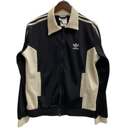 【曜日割引対象外】 アディダス adidas 襟付き ジャージ 復刻 トラックジャケット ジャージ ホワイト Mサイズ 201MT-4705 VB