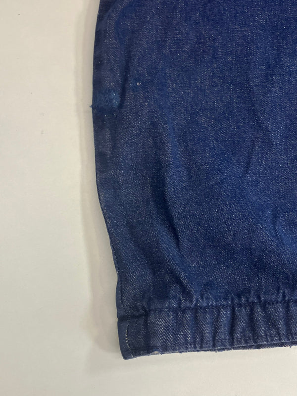 ラングラー Wrangler 70's 70年代 デニム カバーオール 襟コーデュロイ BLUE BELL ブルーベル ジャケット ブルー 101MT-4791