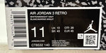 ナイキ NIKE エアジョーダン3 レトロ "ミッドナイトネイビー" Air Jordan 3 Retro "Midnight Navy" CT8532-140  メンズ靴 スニーカー ネイビー 29cmサイズ 201-shoes1146
