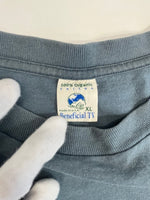パタゴニア PATAGONIA 90s Vintage ヴィンテージ USA製 Benetical T's Long Sleeve 長袖 カットソー ロゴプリント バックプリント XL ロンT ブルー LLサイズ 101MT-4694