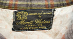 ヴィンテージ VINTAGE ITEM 50's~60's merrill woolens ウールシャツ ネルシャツ ボックスシャツ 長袖シャツ チェック ブラウン 103MT-317