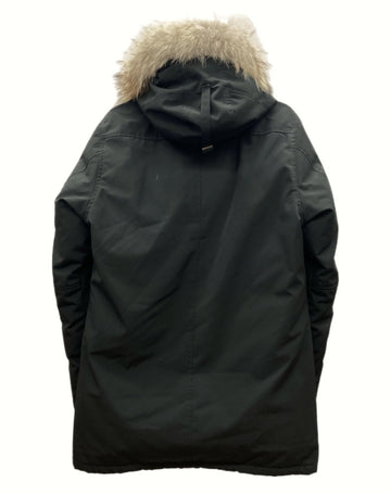 カナダグース CANADA GOOSE JASPER PARKA HERITAGE ジャスパー パーカー ヘリテージ ダウン ジャケット アウター ファー 黒 3438JM ジャケット ロゴ ブラック Mサイズ 104MT-890