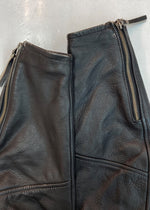 ハーレーダビッドソン HARLEY DAVIDSON ZIP UP RIDERS JACKET ジップアップ ライダース ジャケット バイカー 革ジャン アウター 黒 ジャケット ロゴ ブラック Lサイズ 104MT-1298