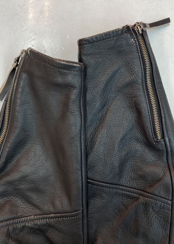 ハーレーダビッドソン HARLEY DAVIDSON ZIP UP RIDERS JACKET ジップアップ ライダース ジャケット バイカー 革ジャン アウター 黒 ジャケット ロゴ ブラック Lサイズ 104MT-1298