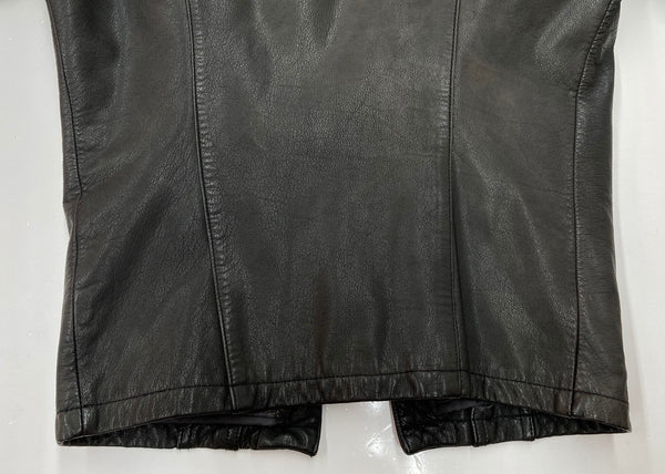 リー Lee 101LJ STORM RIDER ストームライダー レザージャケット ライダース カウレザー 牛革 黒 サイズ 38REG ジャケット 無地 ブラック 104MT-2232