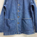 【曜日割引対象外】 ヴィンテージ vintage 40's チェンジボタン ショールカラー US.NAVY カバーオール ジャケット ブルー 201MT-4502 VB