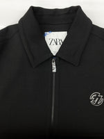 ザラ ZARA × ADER ERROR アーダー エラー Oversized Bomber Jacket オーバーサイズ ボンバー ジャケット A to Z アウター 黒 US M ジャケット ワンポイント ブラック 104MT-2090