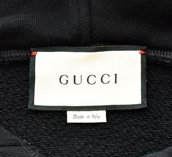 グッチ GUCCI 19SS Aurora Pullover オーロラ プルオーバー レインボー ロゴ LOGO  475374 XJAPA パーカ ブラック Sサイズ 103MT-1731
