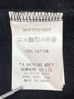 アベイシングエイプ A BATHING APE × F.C.Real Bristol エフシーレアルブリストル Shark Pants シャーク スウェット パンツ 黒 プリント 001PTF231902X ボトムスその他 ブラック Lサイズ 104MB-364
