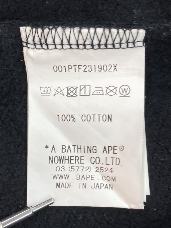 アベイシングエイプ A BATHING APE × F.C.Real Bristol エフシーレアルブリストル Shark Pants シャーク スウェット パンツ 黒 プリント 001PTF231902X ボトムスその他 ブラック Lサイズ 104MB-364