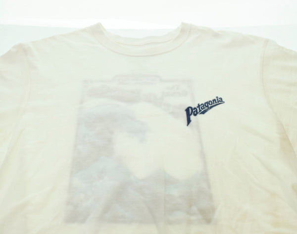 パタゴニア PATAGONIA 葛飾北斎 ロゴ プリント USA製 半袖Tシャツ 白 Tシャツ ホワイト Lサイズ 103MT-667
