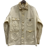 【曜日割引対象外】 カーハート Carhartt 80's 100th Anniversary ミシガンチョアコート 100周年記念 USA製 ジャケット ホワイト 201MT-4454 VB