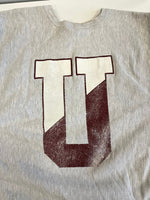 チャンピオン Champion 90s～ ヴィンテージ vintage 刺繍タグ リバースウィーブ REVERSE WEAVE US古着 UNION 両面プリント XL スウェット グレー LLサイズ 101MT-4948