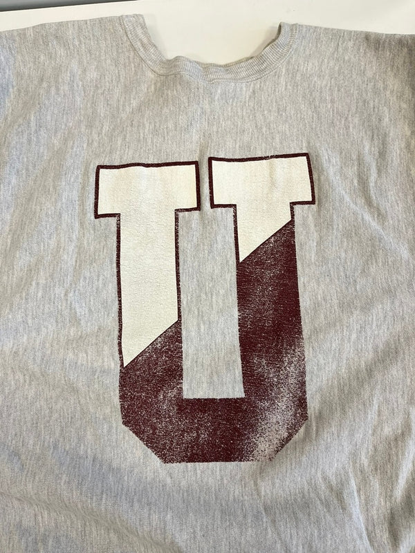 チャンピオン Champion 90s～ ヴィンテージ vintage 刺繍タグ リバースウィーブ REVERSE WEAVE US古着 UNION 両面プリント XL スウェット グレー LLサイズ 101MT-4948