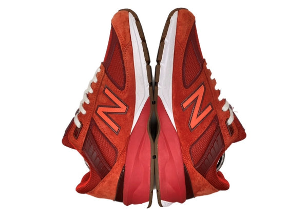 ニューバランス new balance 20年製 M990 MS5 ENCAP ABZORB N-durance Vシリーズ スエード ランニング ローカット シューズ 赤 M990MS5 メンズ靴 スニーカー レッド 27.5cm 104S-963