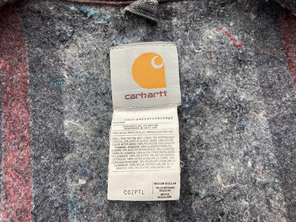 カーハート Carhartt MICHIGAN CHORE COAT ミシガン チョア コート ダック カバーオール ブランケット USA製 フェード 黒 ジャケット 無地 ブラック Mサイズ 104MT-1936