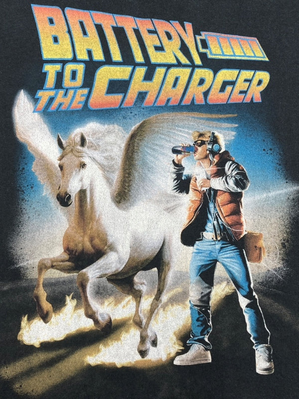 ダブレット doublet × WISM ウィズム ENERGY T-SHIRT エナジー Ｔシャツ 長袖 ロンT カットソー 黒 24SS71WM18 ロンT プリント ブラック Lサイズ 104MT-1563