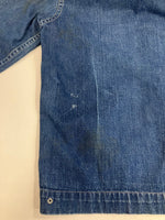 ミリタリー MILITARY 50’s 50年代 Vintage ヴィンテージ US NAVY アメリカ軍 デニム ショールカラー ヘチマ襟 カバーオール - ジャケット ブルー 101MT-4177