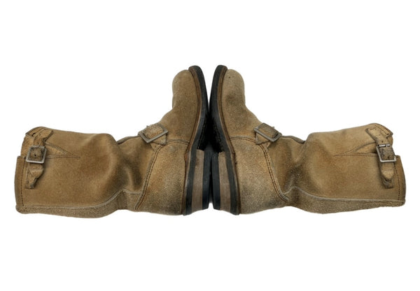レッドウィング RED WING ENGINEER BOOTS suede エンジニア ブーツ スエード ANSI Z41 PT83 茶 8268 メンズ靴 ブーツ エンジニア ベージュ サイズ 7D 104S-1057