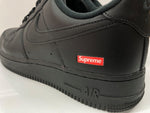 ナイキ NIKE 23年製 × SUPREME シュプリーム AIR FORCE 1 LOW エア フォース ロー AF1 スケボー シューズ 黒 CU9225-001 メンズ靴 スニーカー ブラック 27.5cm 104S-1000